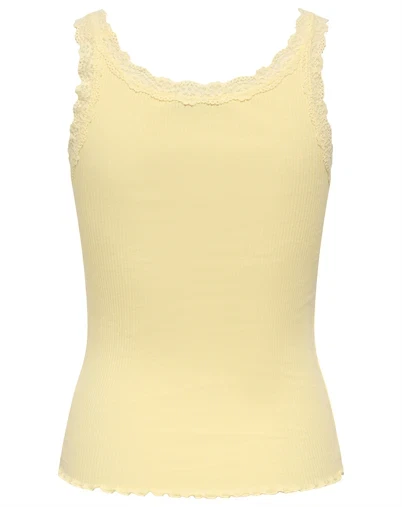 Only - ONLSara Blonde Lace Tank Top - Double Cream